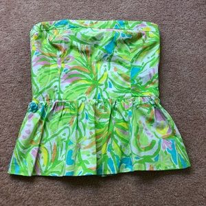Lilly Pulitzer strapless top